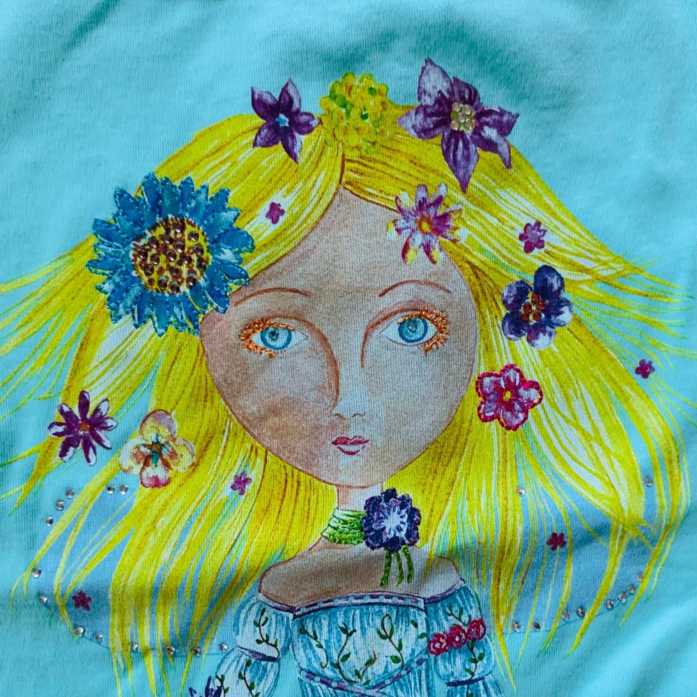 Lemon loves lime - Aqua blue Tshirt size 2T NWT - super cute!